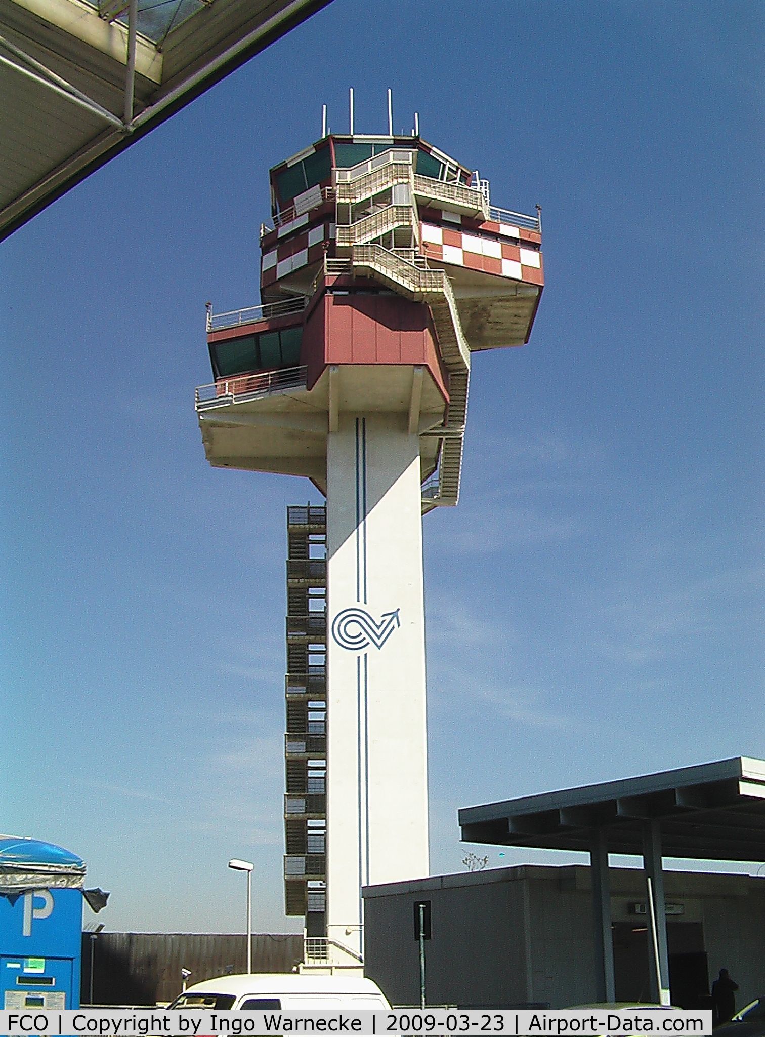 Leonardo Da Vinci International Airport (Fiumicino International Airport), Rome Italy (FCO) - the main tower at Fiumicino / Leonardo da Vinci