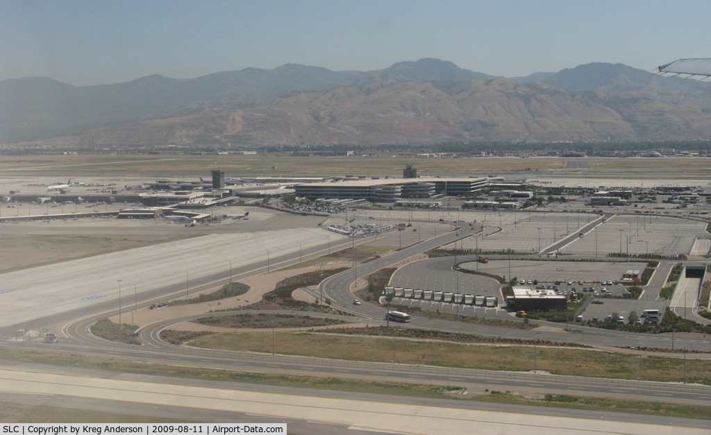 Salt Lake City International Airport (SLC) - Salt Lake City International Airport as seen from my view on departure to OGG.