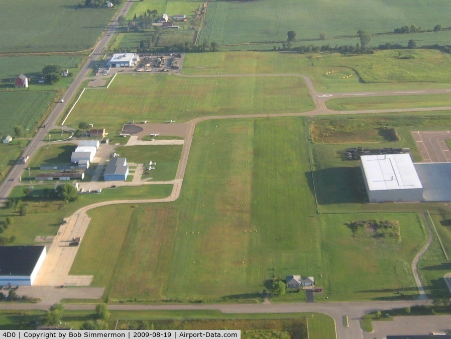 Abrams Municipal Airport (4D0) - Looking down the grass runway (36)