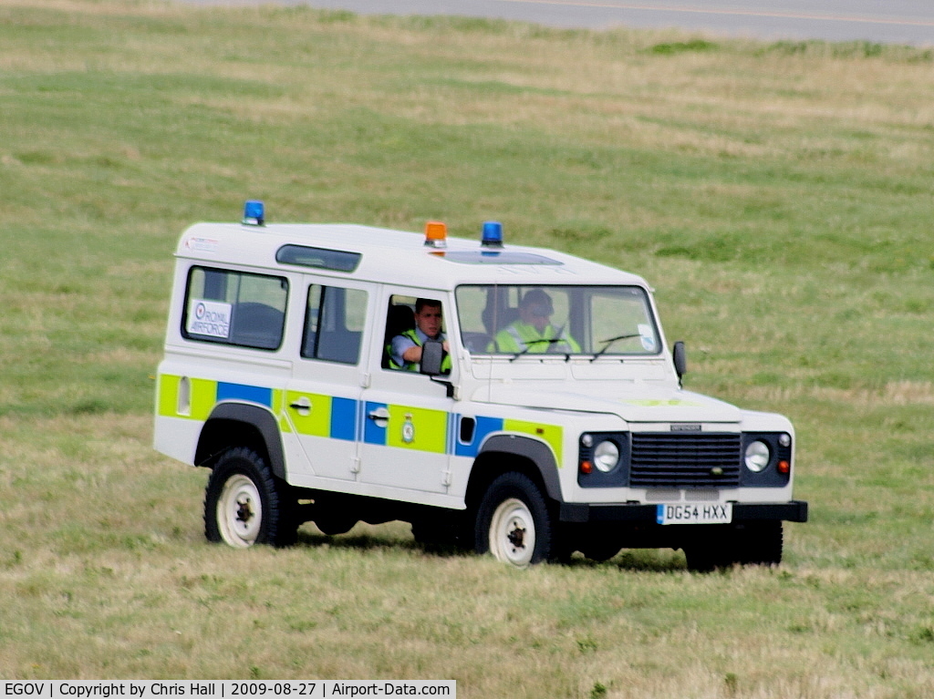 Anglesey Airport (Maes Awyr Môn) or RAF Valley, Anglesey United Kingdom (EGOV) - Royal Air Force Police at RAF Valley