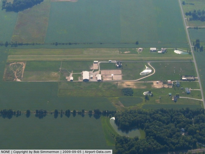 NONE Airport - Uncharted farm strip on Adams Rd. near New California, Ohio.