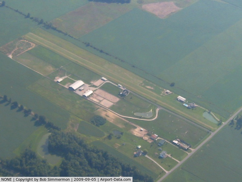 NONE Airport - Uncharted farm strip on Adams Rd. near New California, Ohio.