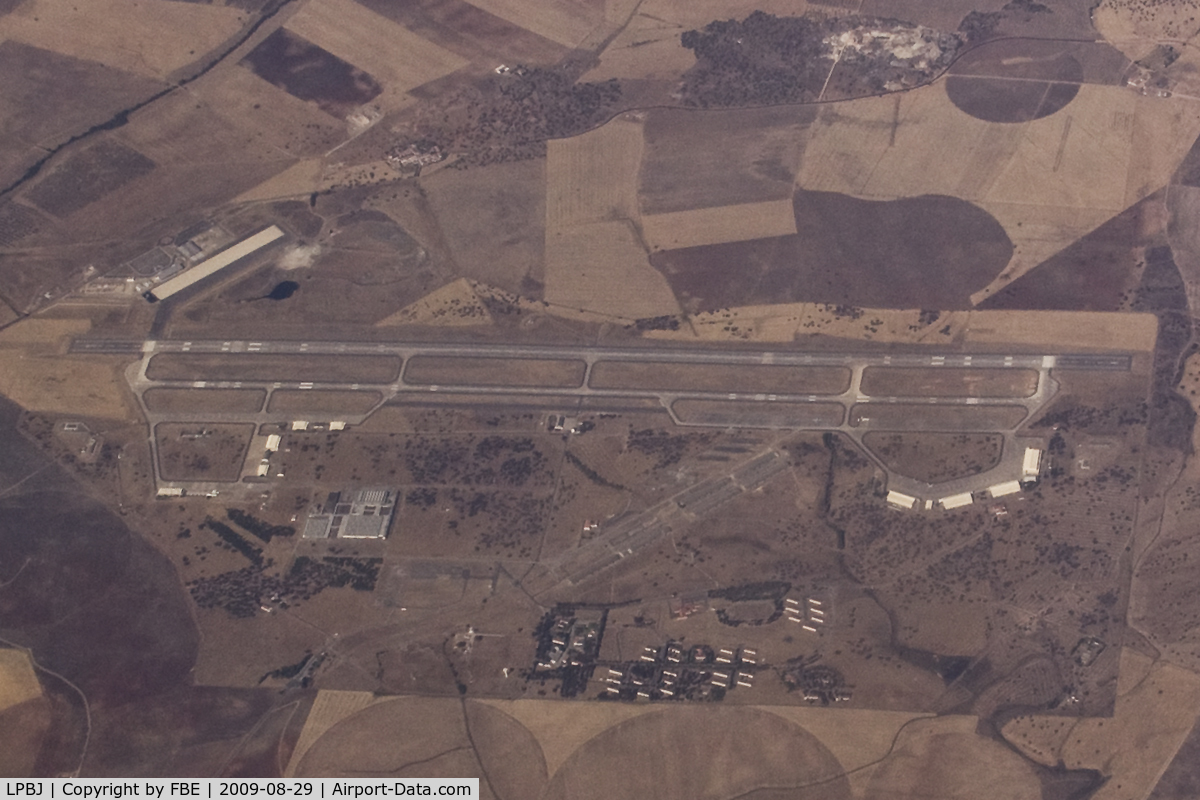 Beja Air Base Airport, Beja Portugal (LPBJ) - flying over Beja at 33000 ft.