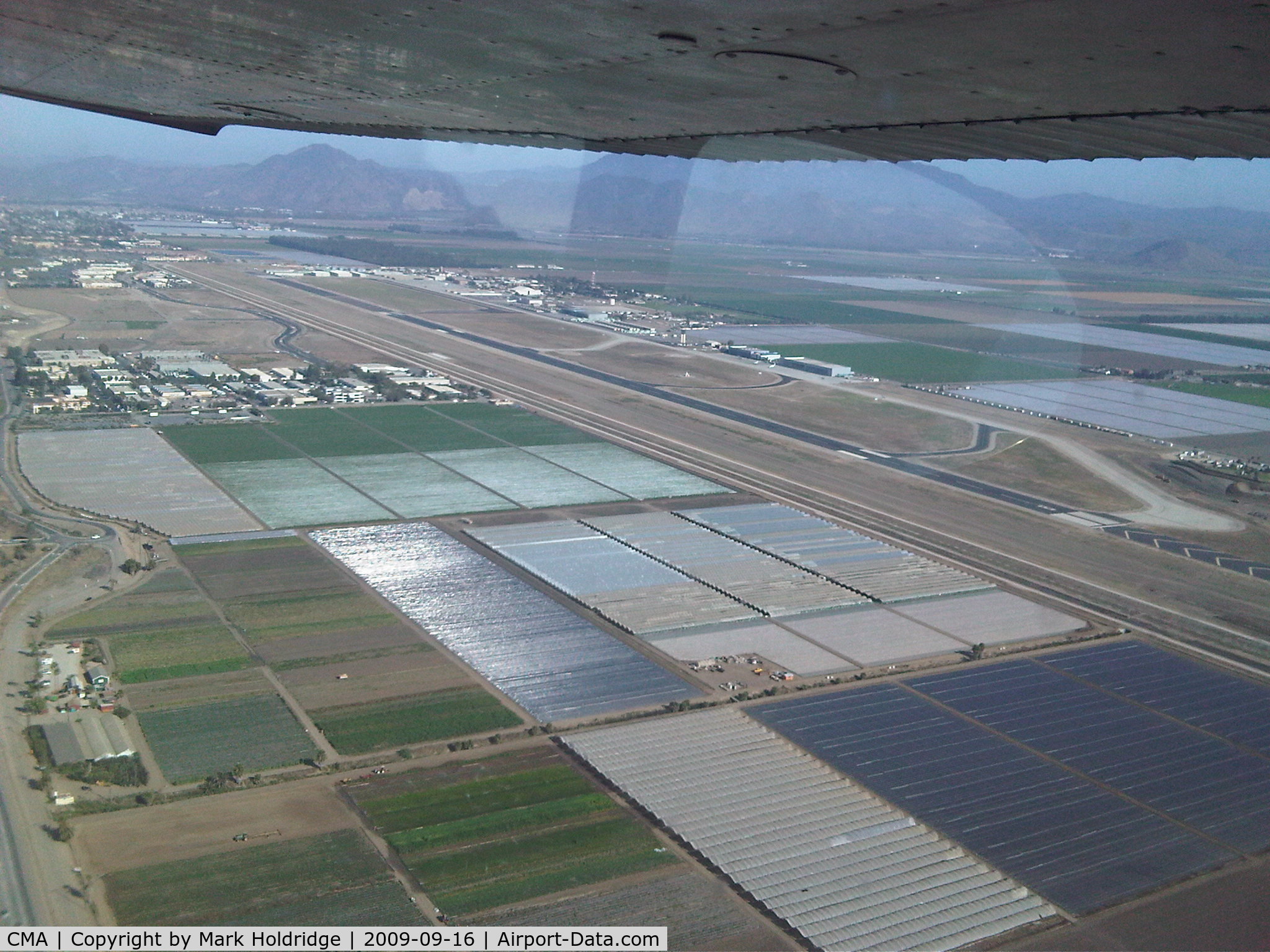 Camarillo Airport (CMA) - Departing Right Crosswind, Rnwy 26 in N1748D