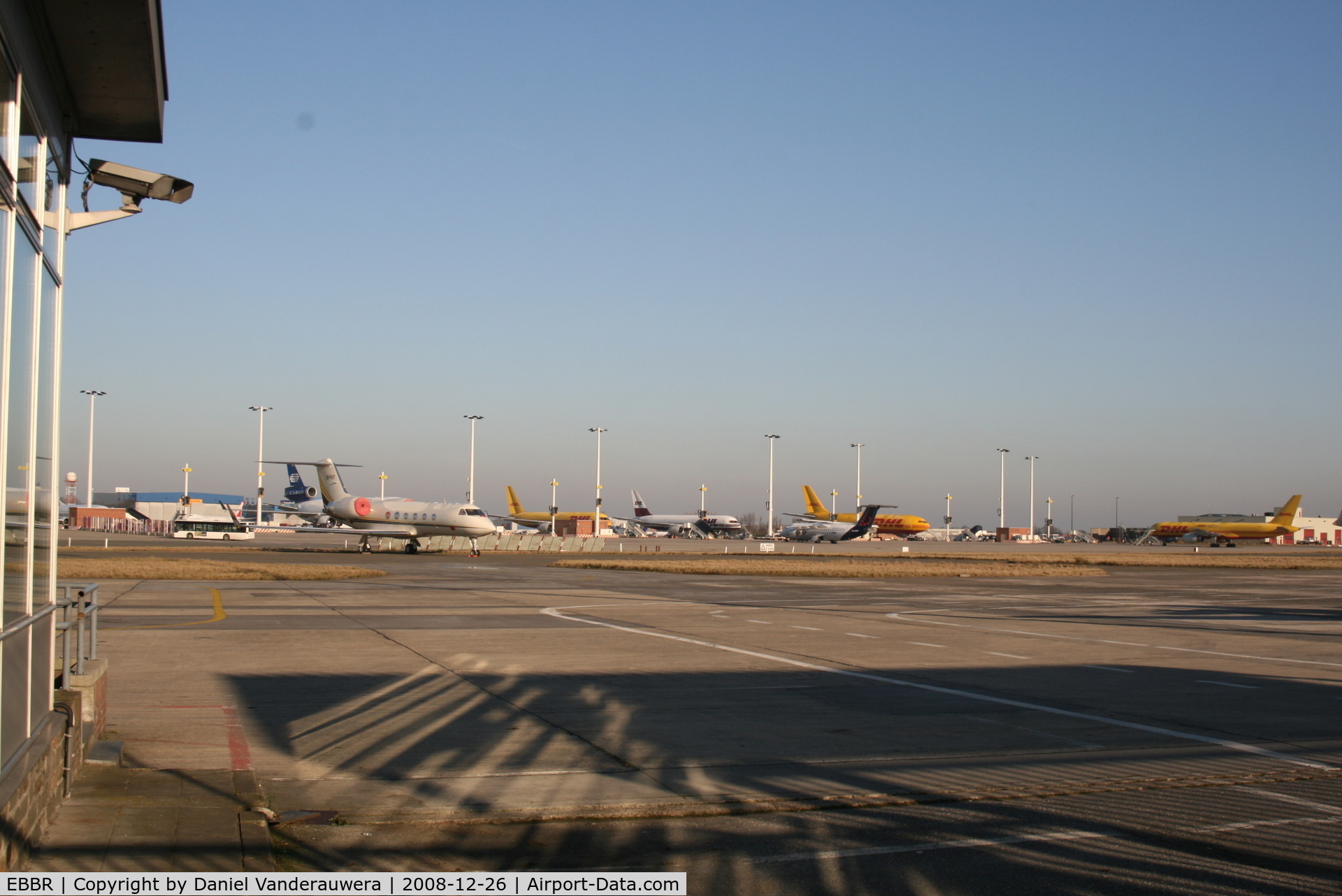 Brussels Airport, Brussels / Zaventem   Belgium (EBBR) - view from General Aviation apron