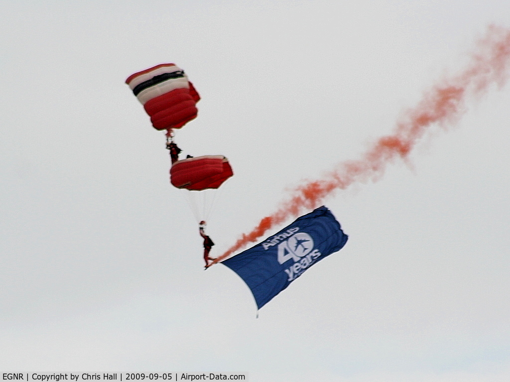 Hawarden Airport, Chester, England United Kingdom (EGNR) - Displaying at the Airbus families day