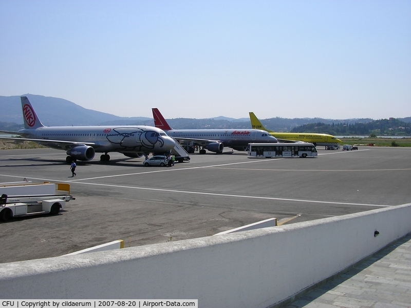 Ioannis Kapodistrias International Airport, Corfu (Kerkyra, Kerkira) Greece (CFU) - Apron