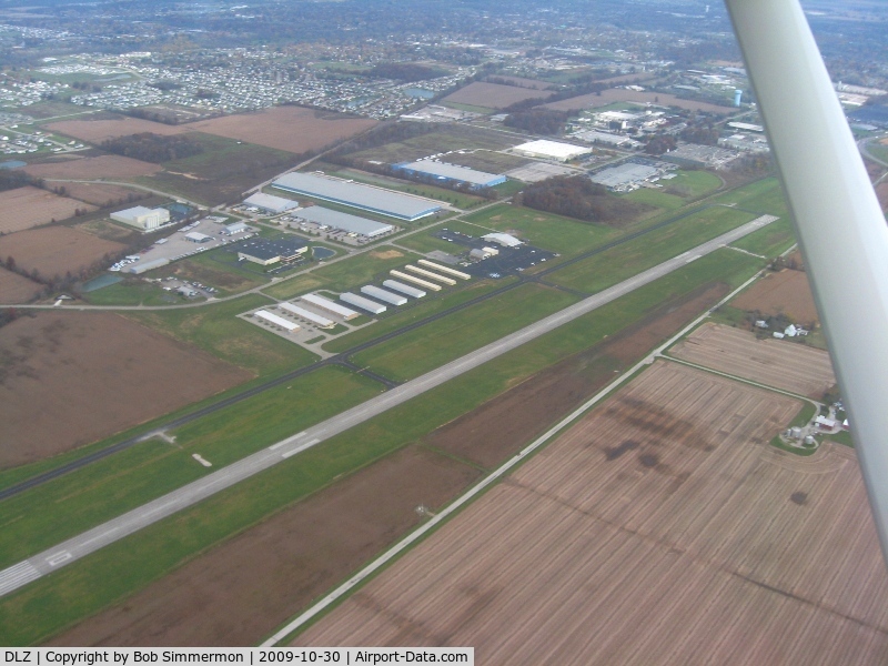 Delaware Municipal - Jim Moore Field Airport (DLZ) - Looking NE