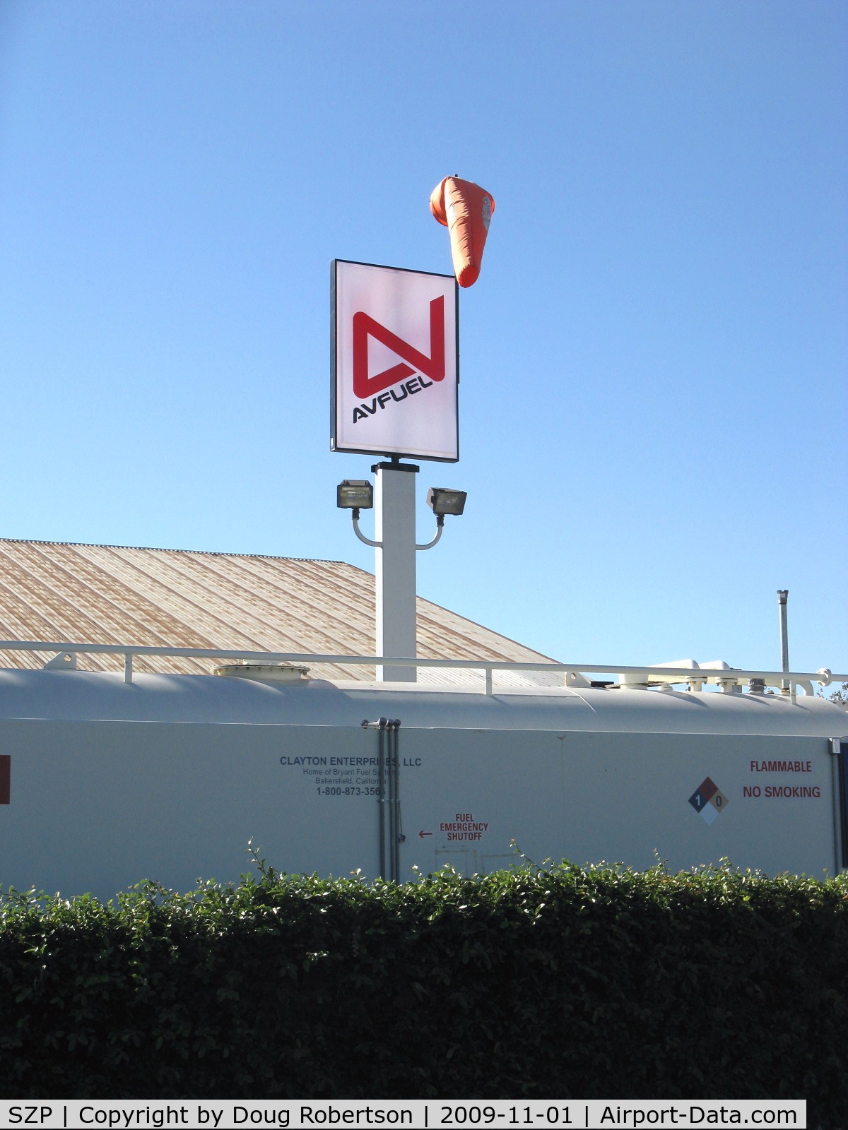 Santa Paula Airport (SZP) - AVFUEL sign-New bulk supplier for self-service refueling..