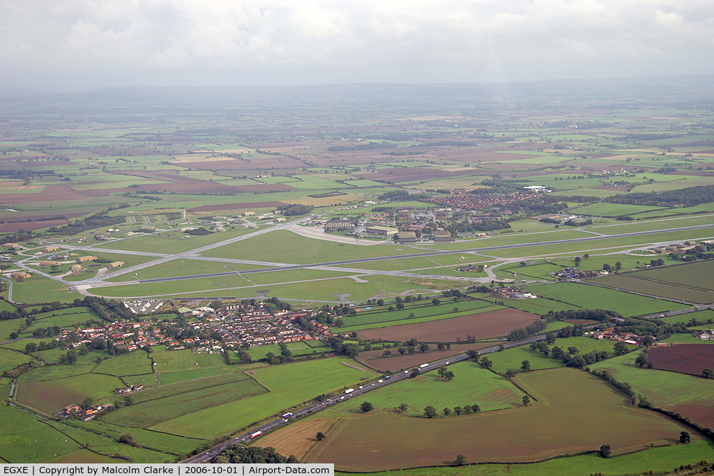 RAF Leeming Airport, Leeming Bar, England United Kingdom (EGXE) - RAF Leeming, UK - the northern end.
