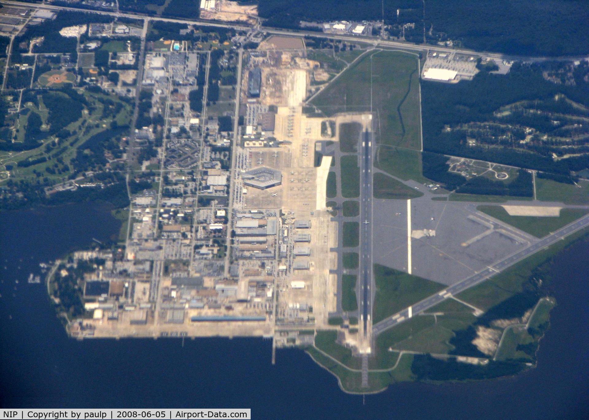Jacksonville Nas (towers Fld) Airport (NIP) - Over Jacksonville NAS on the way to Shreveport Regional from Orlando Sanford.