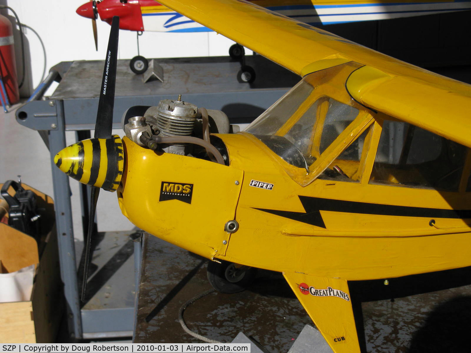 Santa Paula Airport (SZP) - Radio-Control flight models, engine closeup