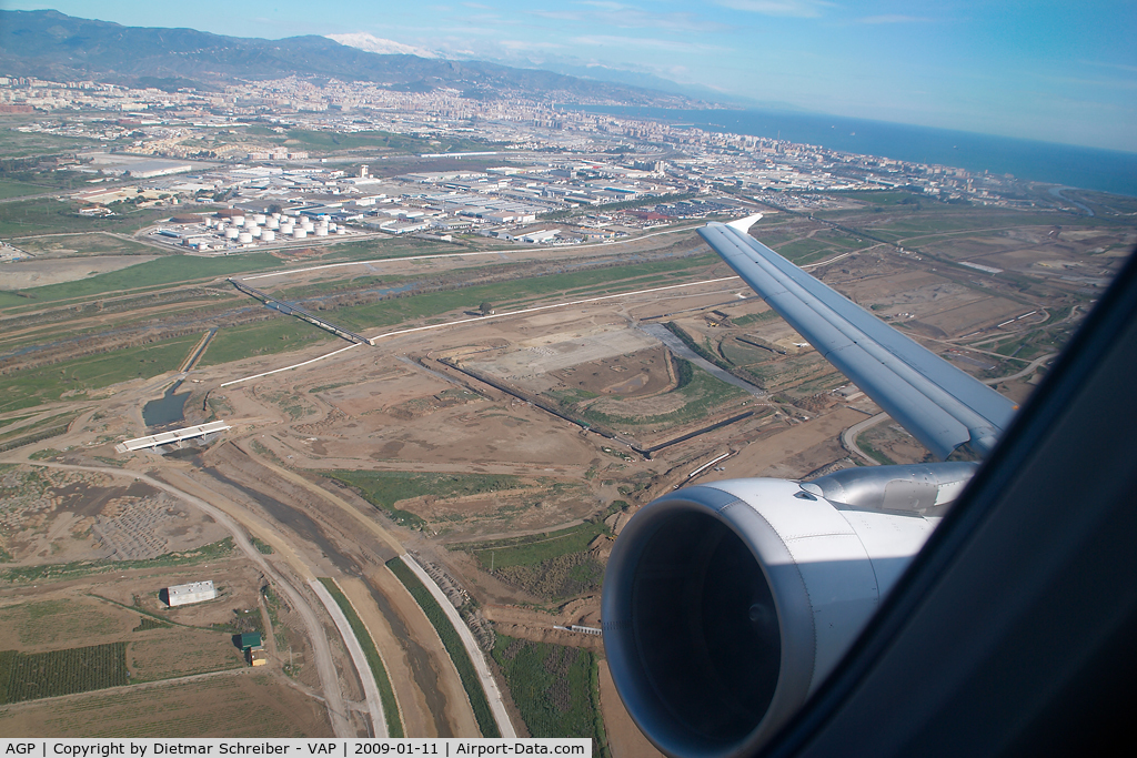 Málaga Airport, Málaga Spain (AGP) - Construction site of second Runway