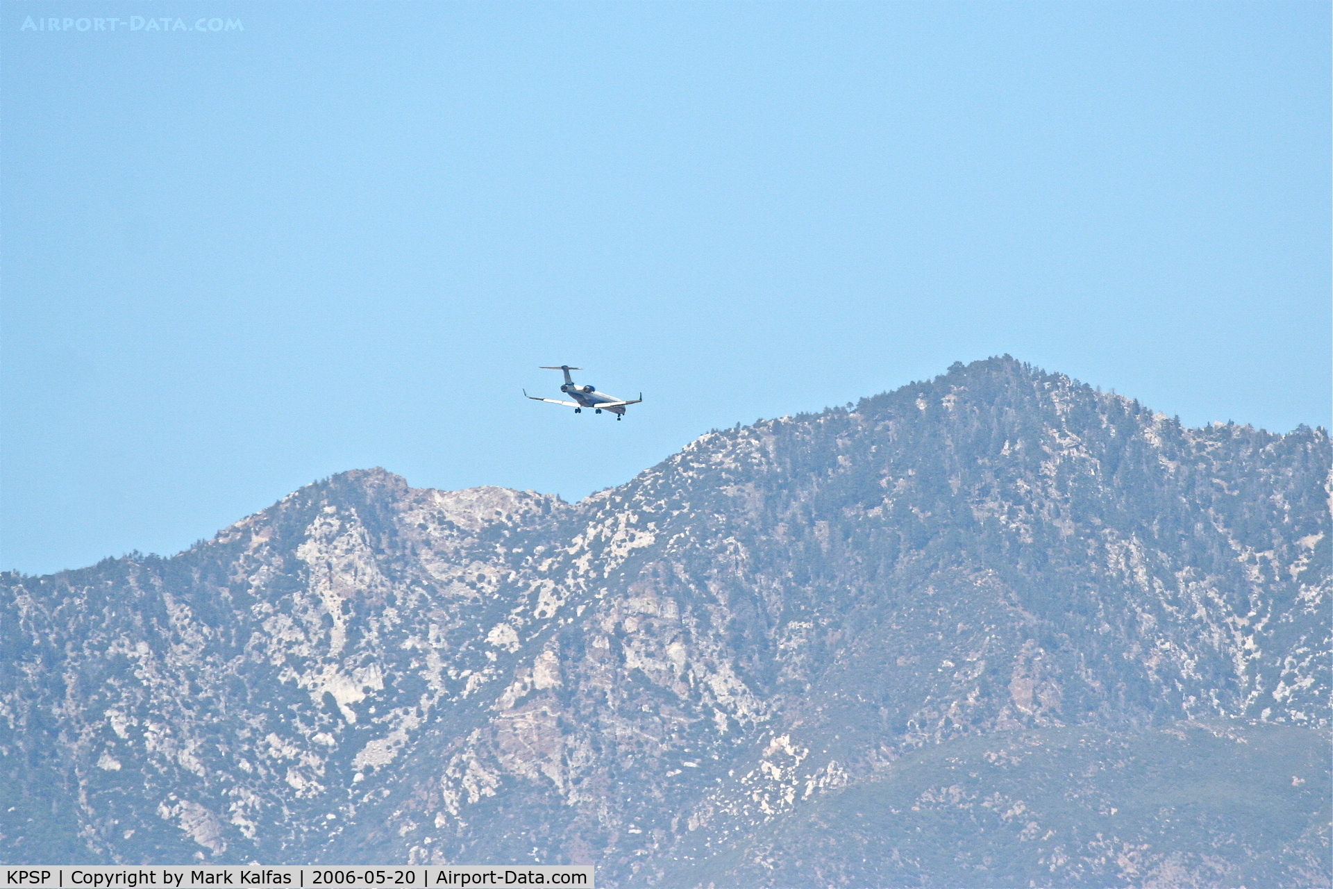 Palm Springs International Airport (PSP) - SkyWest Bombardier CL-600-2C10, on approach to 31L KPSP.