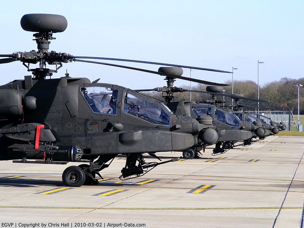 AAC Middle Wallop Airfield Airport, Andover, England United Kingdom (EGVP) - Army Air Corps 673 Sqn Westland Apache AH1's