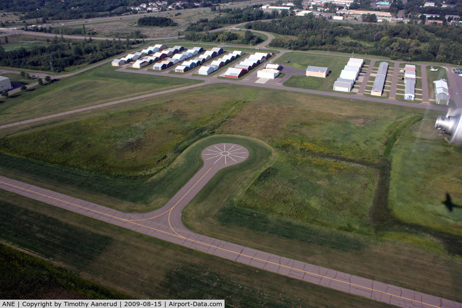 Anoka County-blaine Arpt(janes Field) Airport (ANE) - Compass rose