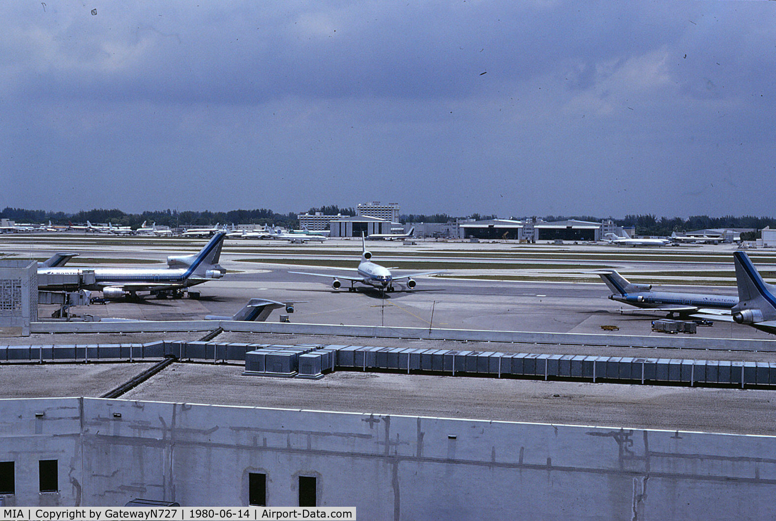 Miami International Airport (MIA) - Looking at the northside of the airport from the parking garage.