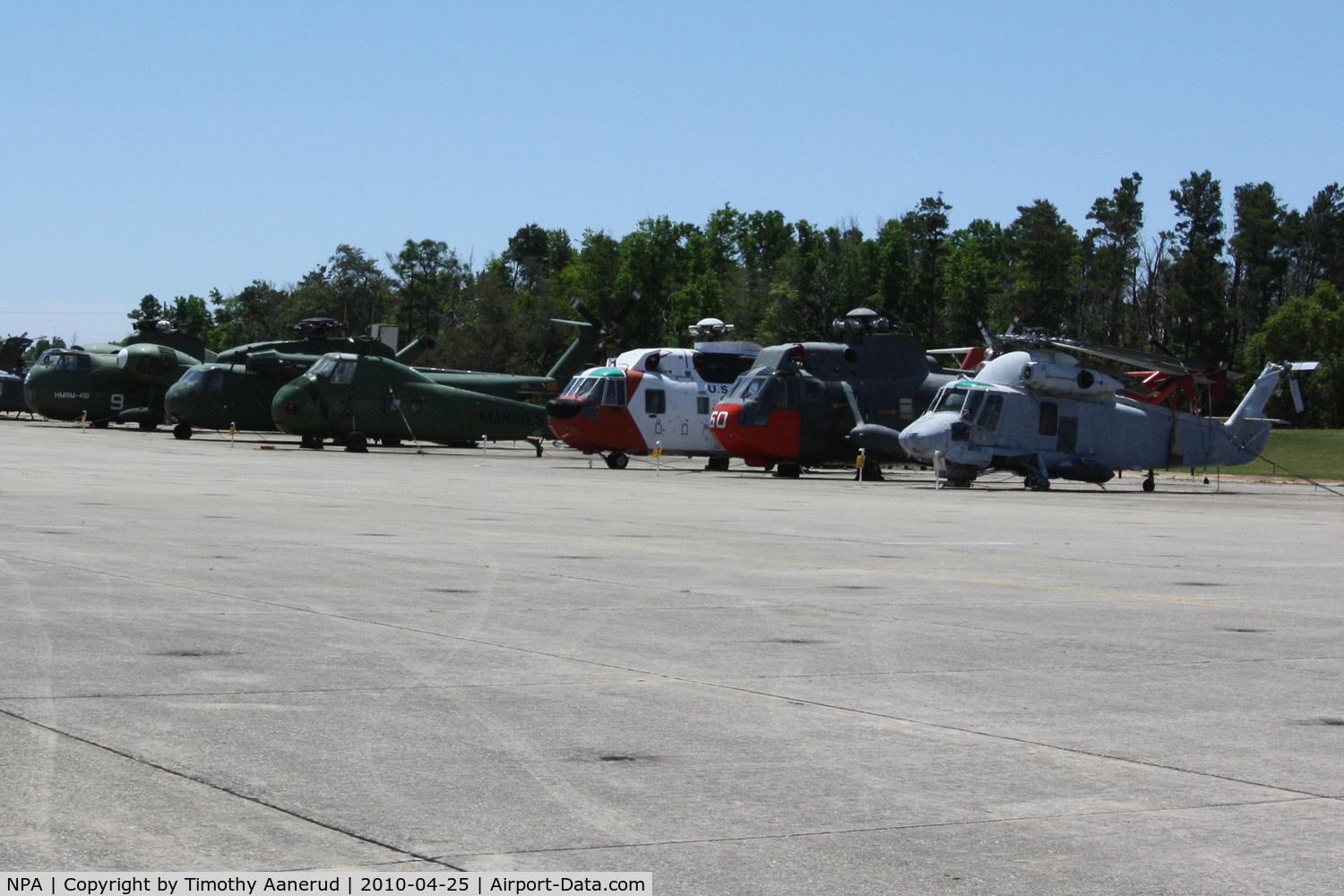 Pensacola Nas/forrest Sherman Field/ Airport (NPA) - Helicopters on the back lot