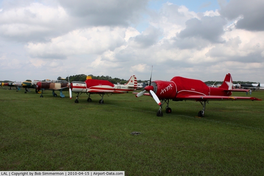 Lakeland Linder Regional Airport (LAL) - Row of Yak's and Nanchang's at Sun N Fun 2010.