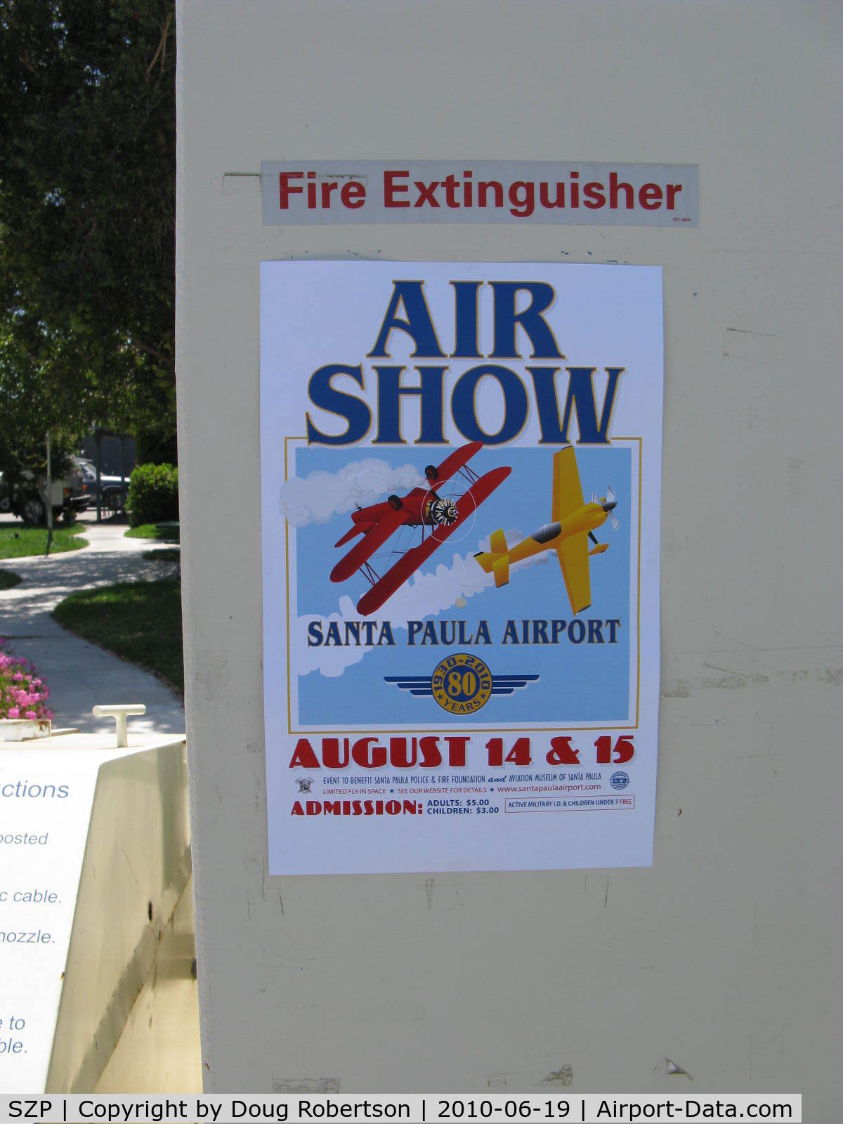 Santa Paula Airport (SZP) - August 2010 is the 80th Anniversary of the Airport. Air Show 14-15 August. See our website: www.santapaulaairport.com   Limited transient parking.