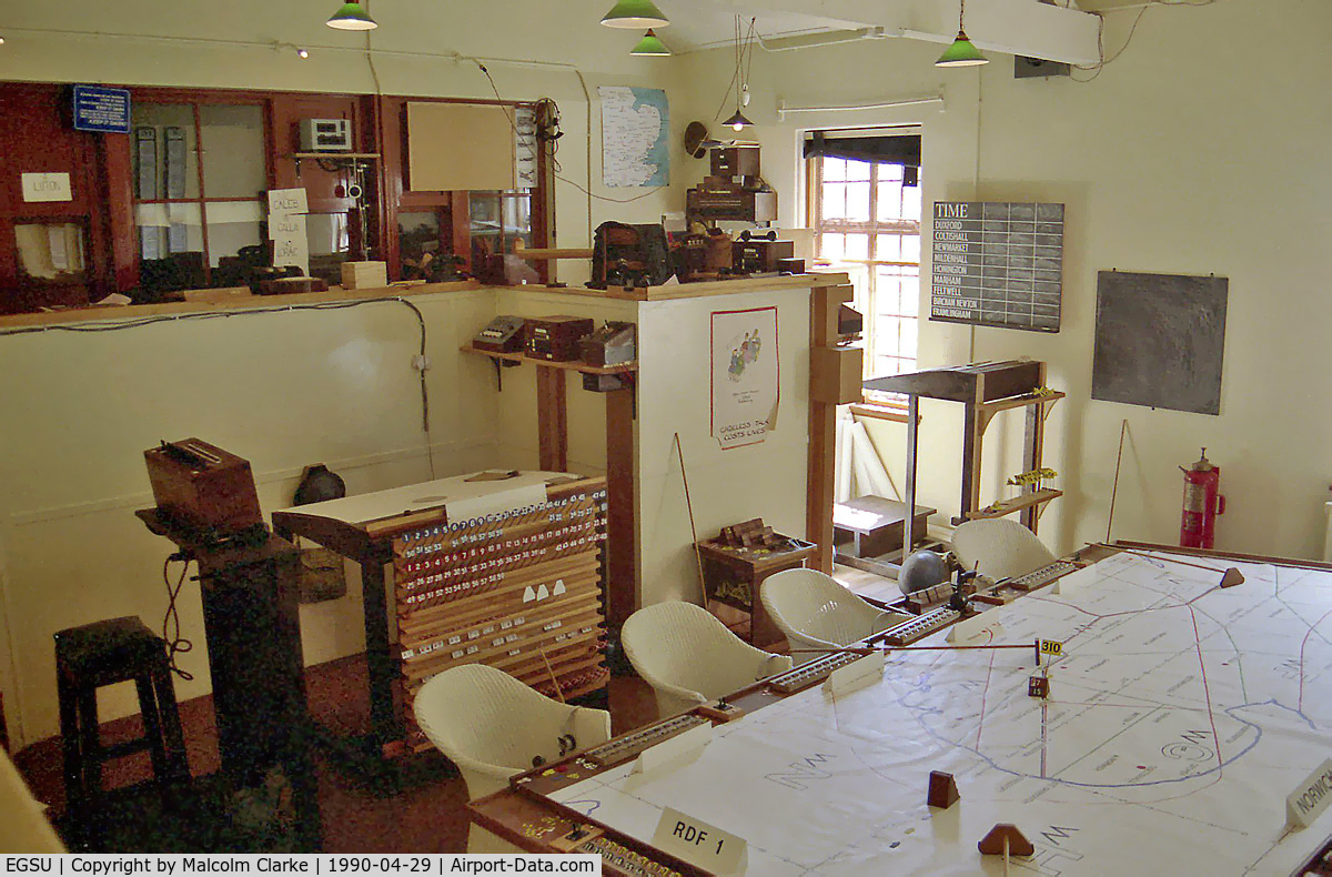 Duxford Airport, Cambridge, England United Kingdom (EGSU) - A view of the operations room at Duxford Airfield, reconstructed as it was when the airfield was a Fighter Command RAF station in World War 2, operating Spitfire and Hurricane squadrons during the Battle of Britain.