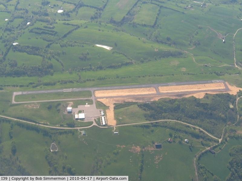 Madison Airport (I39) - Looking west - new taxiway project.