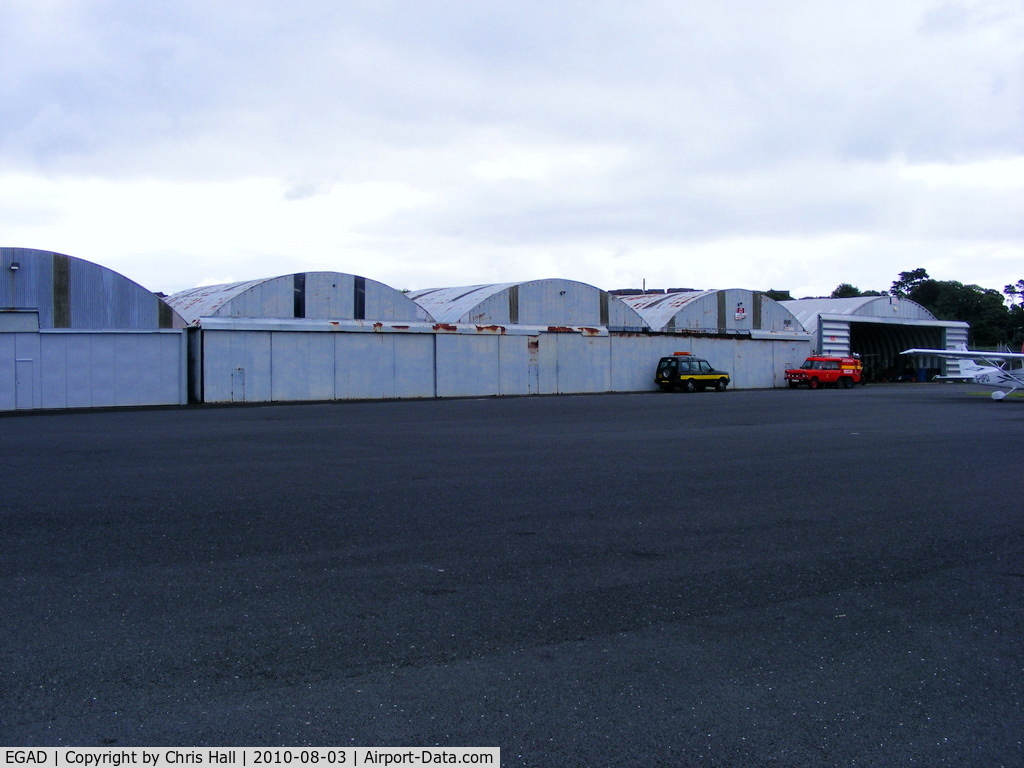 Newtownards Airport, Newtownards, Northern Ireland United Kingdom (EGAD) - Hangars at Newtownards Airport