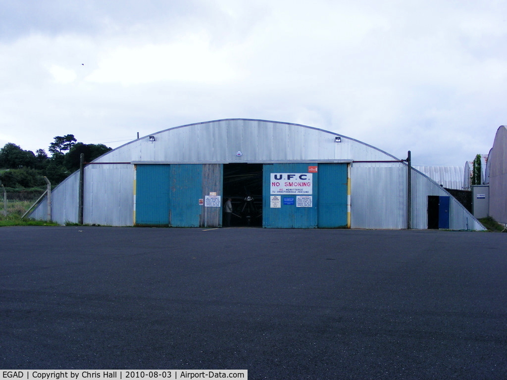 Newtownards Airport, Newtownards, Northern Ireland United Kingdom (EGAD) - Ulster Flying Club hangar at Newtownards Airport