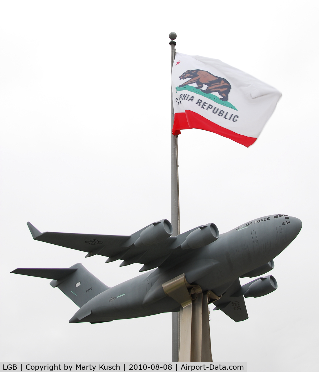 Long Beach /daugherty Field/ Airport (LGB) - C-17 on display outside of the Boeing C-17 plant.