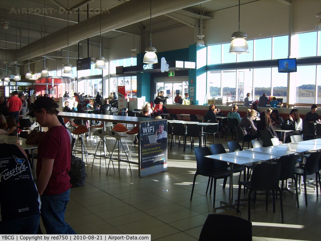 Gold Coast Airport, Coolangatta, Queensland Australia (YBCG) - The southern end of the passenger lounge at Coolangatta (Gold Coast) airport.