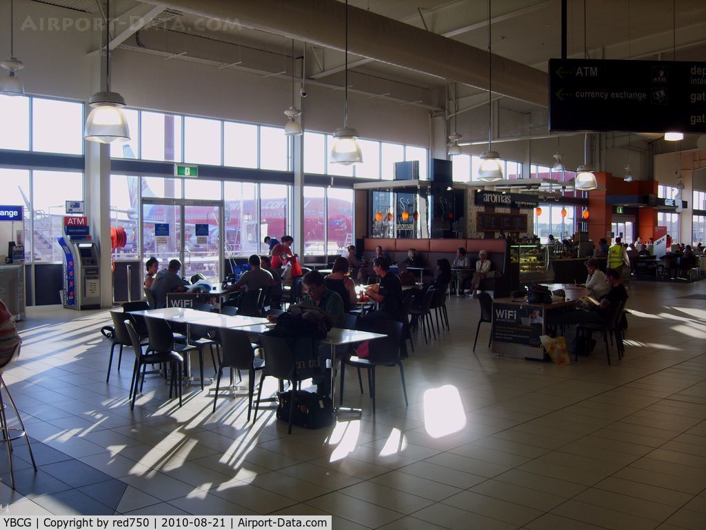 Gold Coast Airport, Coolangatta, Queensland Australia (YBCG) - The northern end of the passenger lounge at Coolangatta (Gold Coast) airport