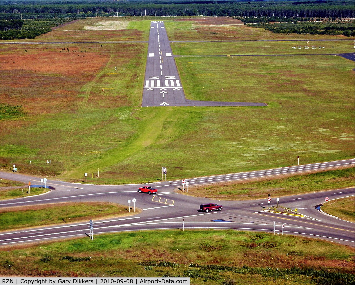 Burnett County Airport (RZN) - Short final ~ runway 32