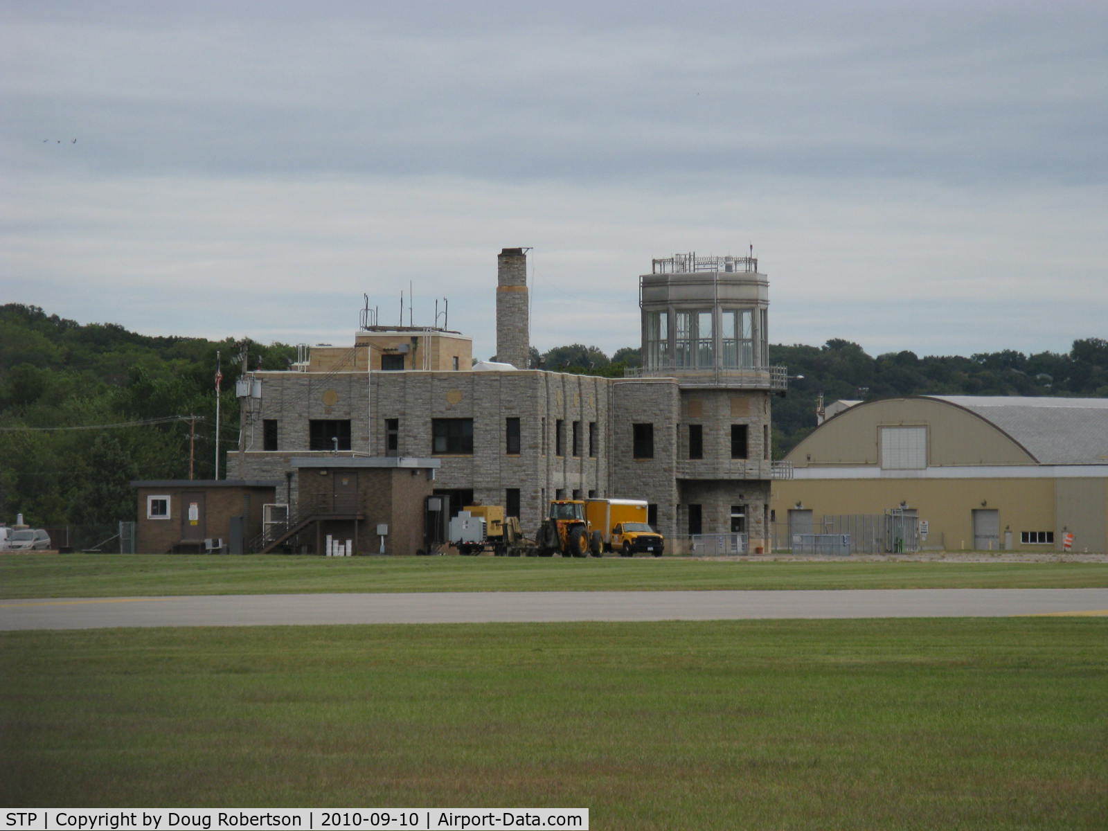 St Paul Downtown Holman Fld Airport (STP) - St. Paul Downtown Holman Field, Old Air Traffic Control Tower. I last landed here in July, 1966 with one passenger, and this Tower in use then.