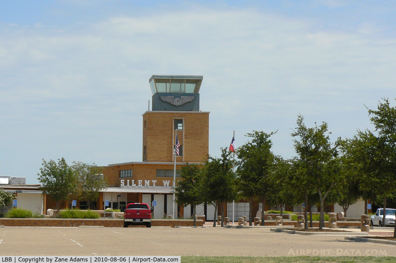 Lubbock Preston Smith International Airport (LBB) - Former terminal and control tower at Lubbock International Airport
