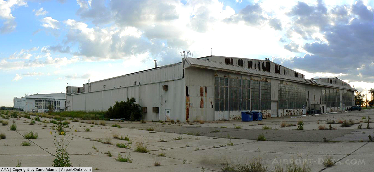 Rick Husband Amarillo International Airport (AMA) - WWII era hangers at the former Amarillo Air Force Base. 