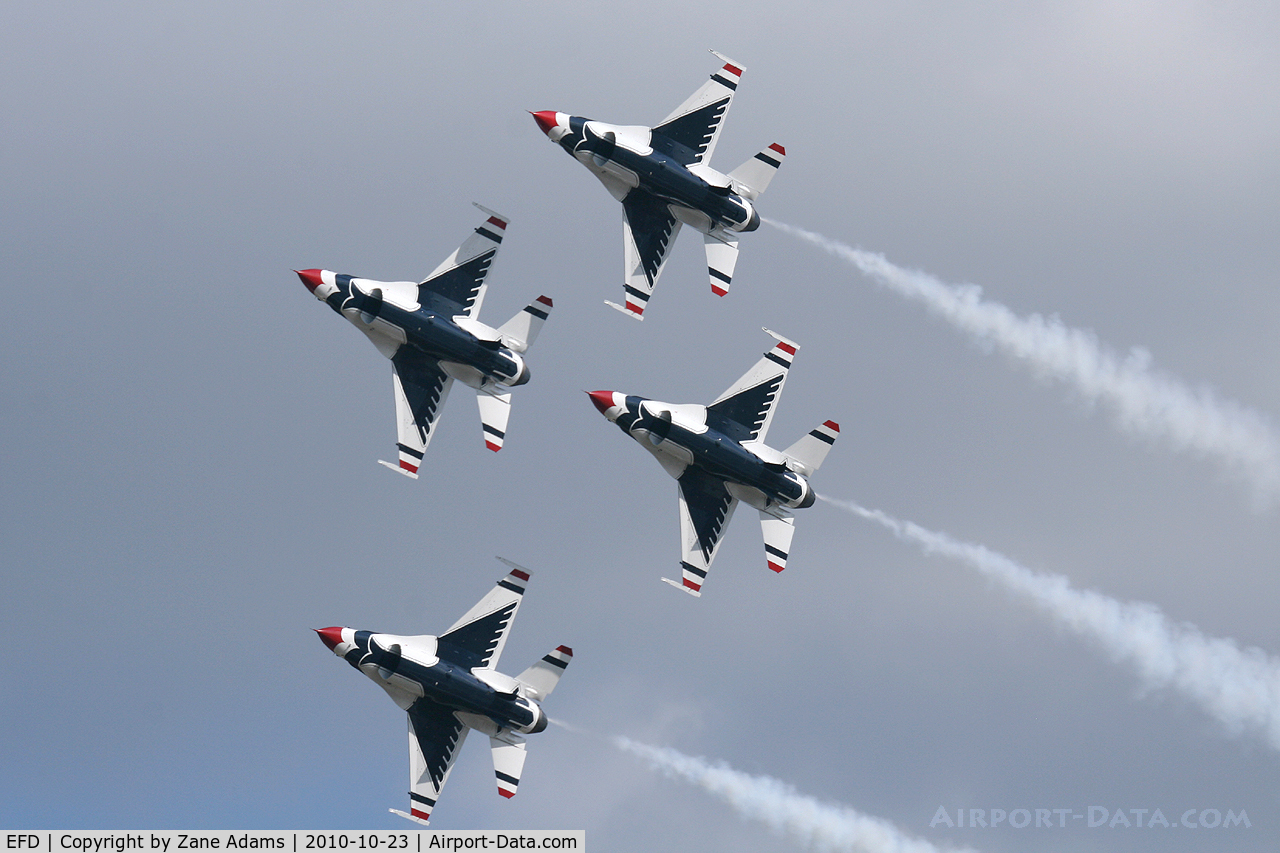 Ellington Airport (EFD) - USAF Thunderbirds at the 2010 Wings Over Houston Airshow