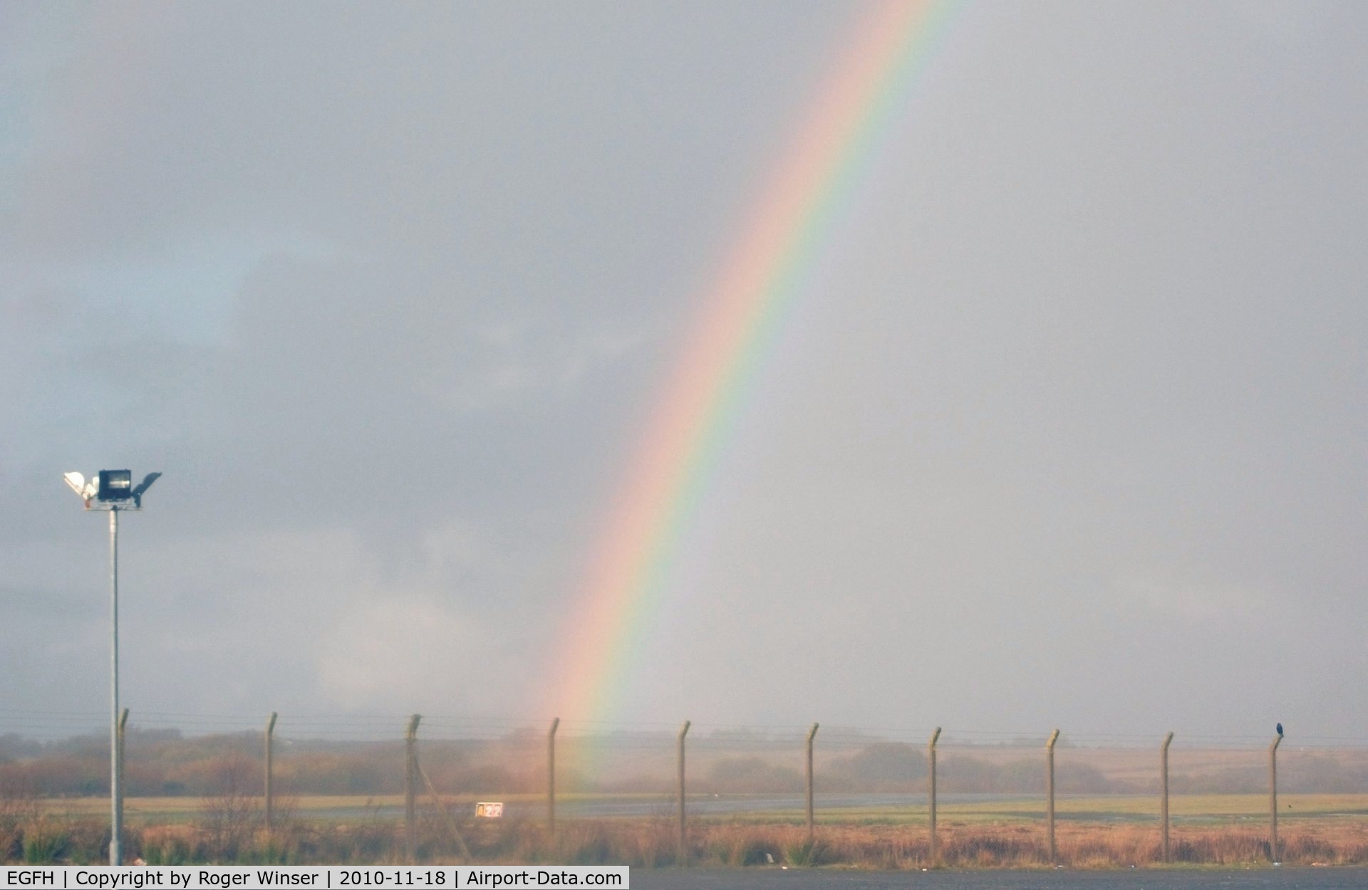 Swansea Airport, Swansea, Wales United Kingdom (EGFH) - After the storm. Looking to the north