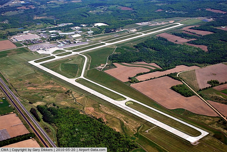 Central Wisconsin Airport (CWA) - CWA ~ Looking from southwest to northeast