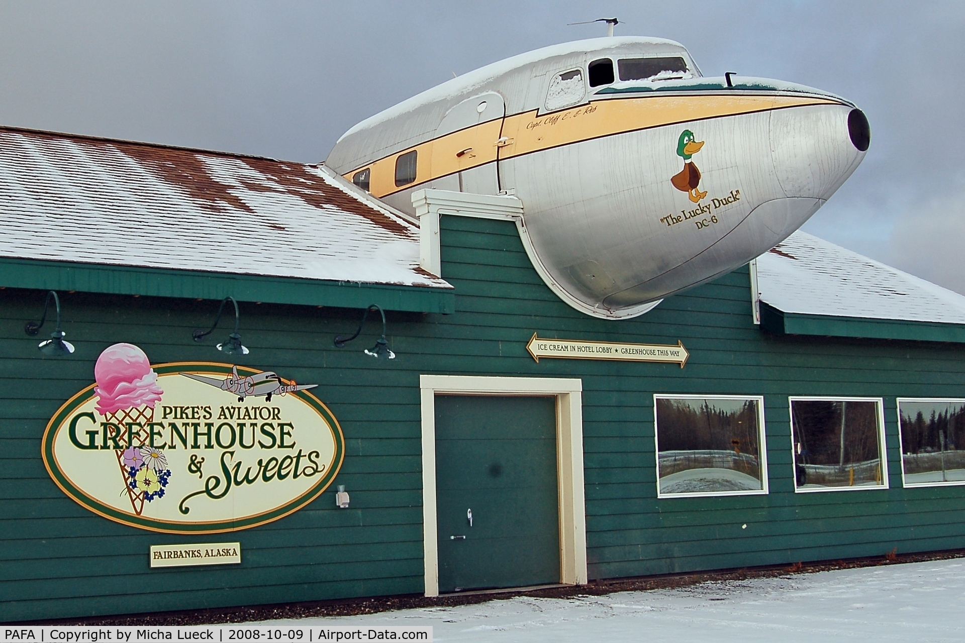 Fairbanks International Airport, Fairbanks, Alaska United States (PAFA) - DC-6 