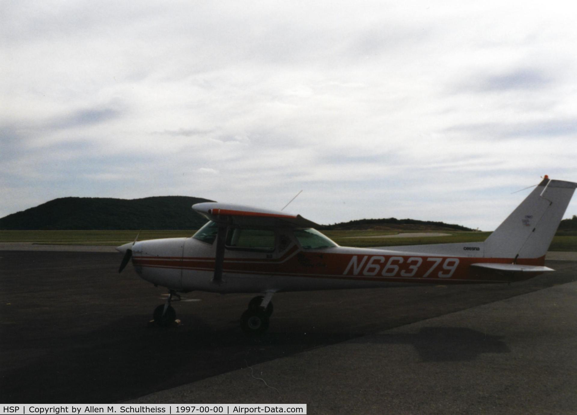 Ingalls Field Airport (HSP) - Looking over N66379 at the approach to 07
