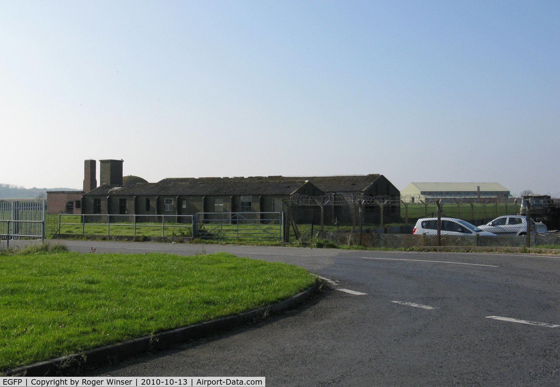 Pembrey Airport, Pembrey, Wales United Kingdom (EGFP) - The remains of buildings used as the WAAF Institute situated on the former RAF Station Pembrey technical site.