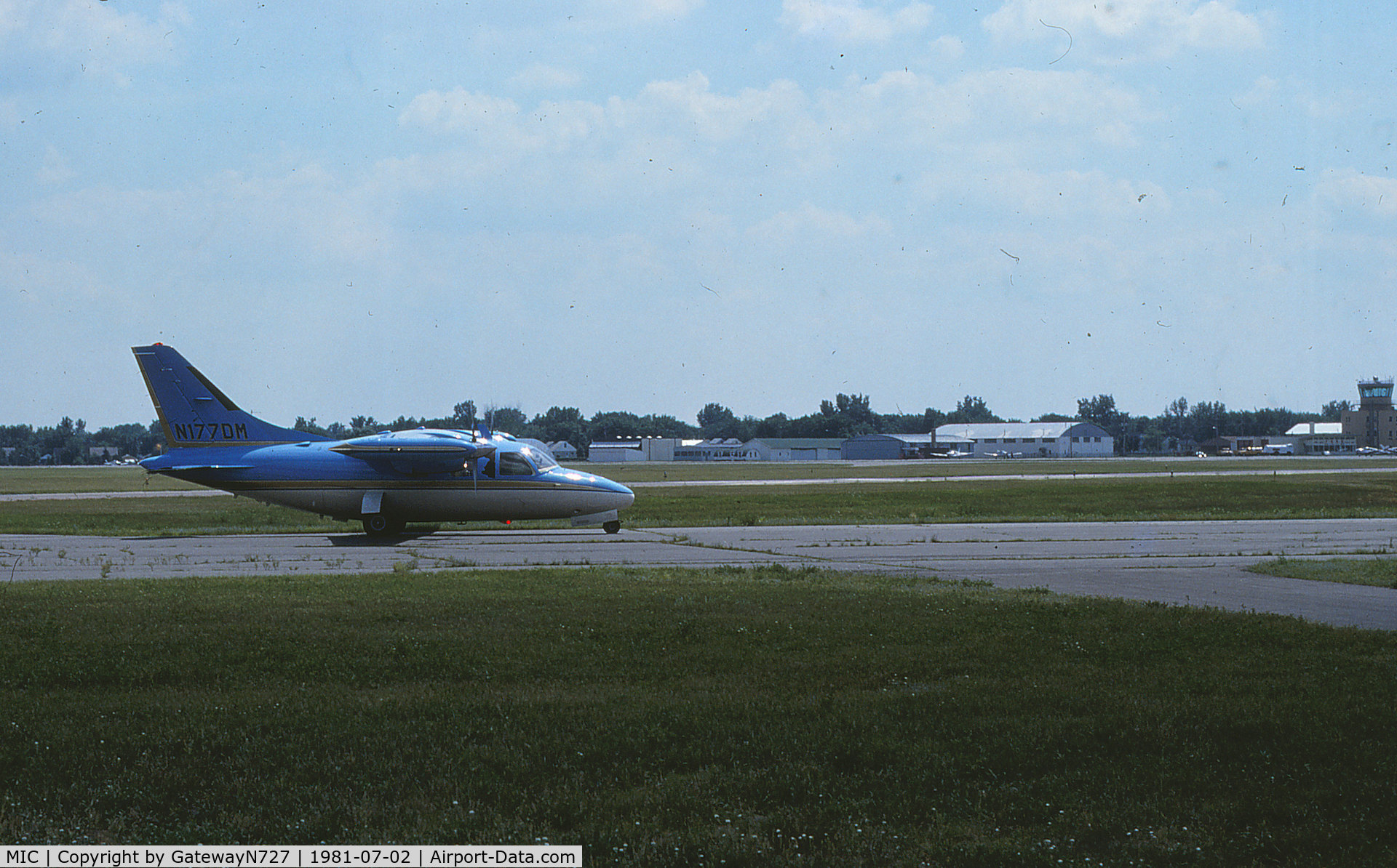 Crystal Airport (MIC) - A 1968 model MU-2.