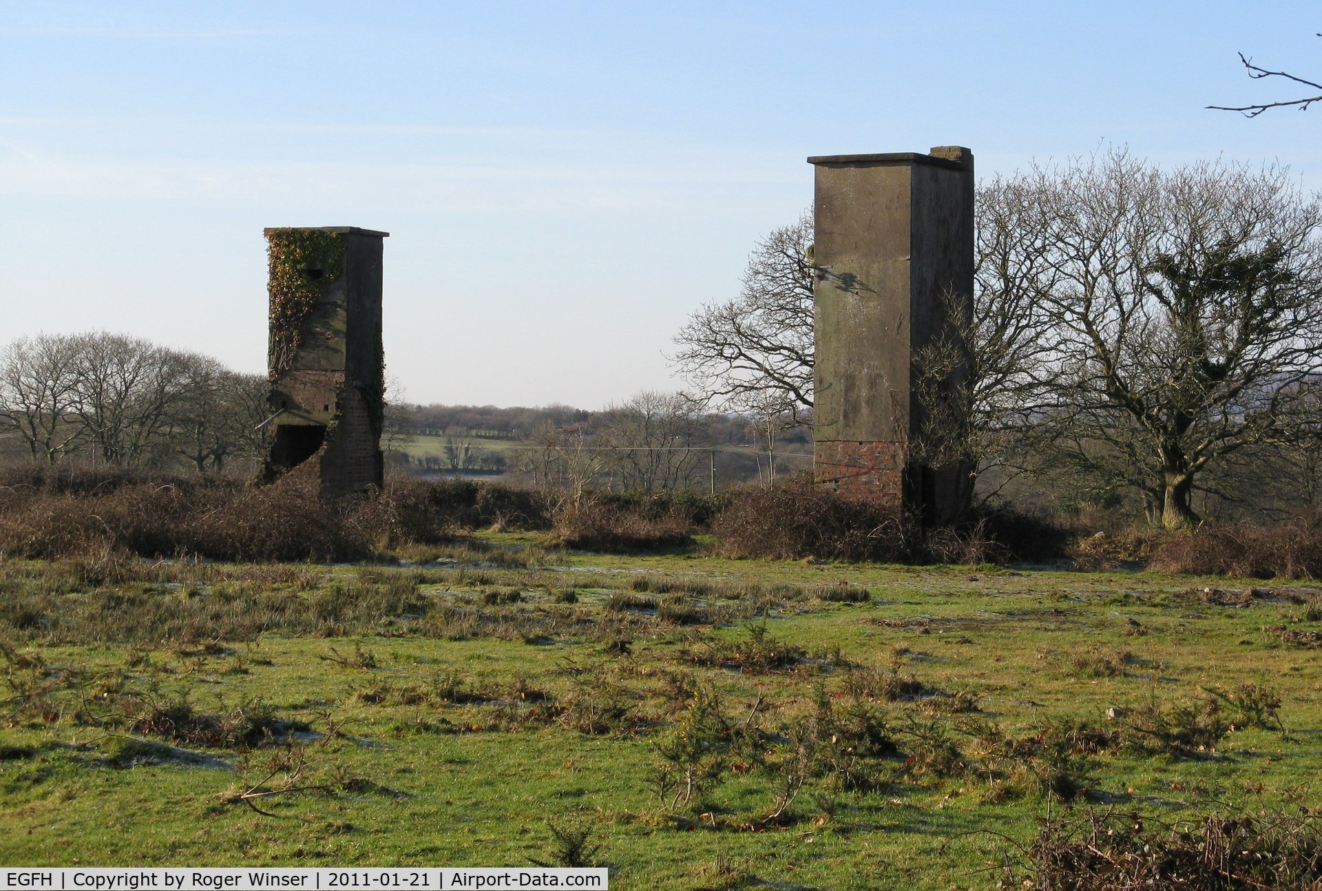 Swansea Airport, Swansea, Wales United Kingdom (EGFH) - Remains of 1940's Officers Mess situated on the former RAF Fairwood Common airfield Dispersed Site No 9 near the airport.