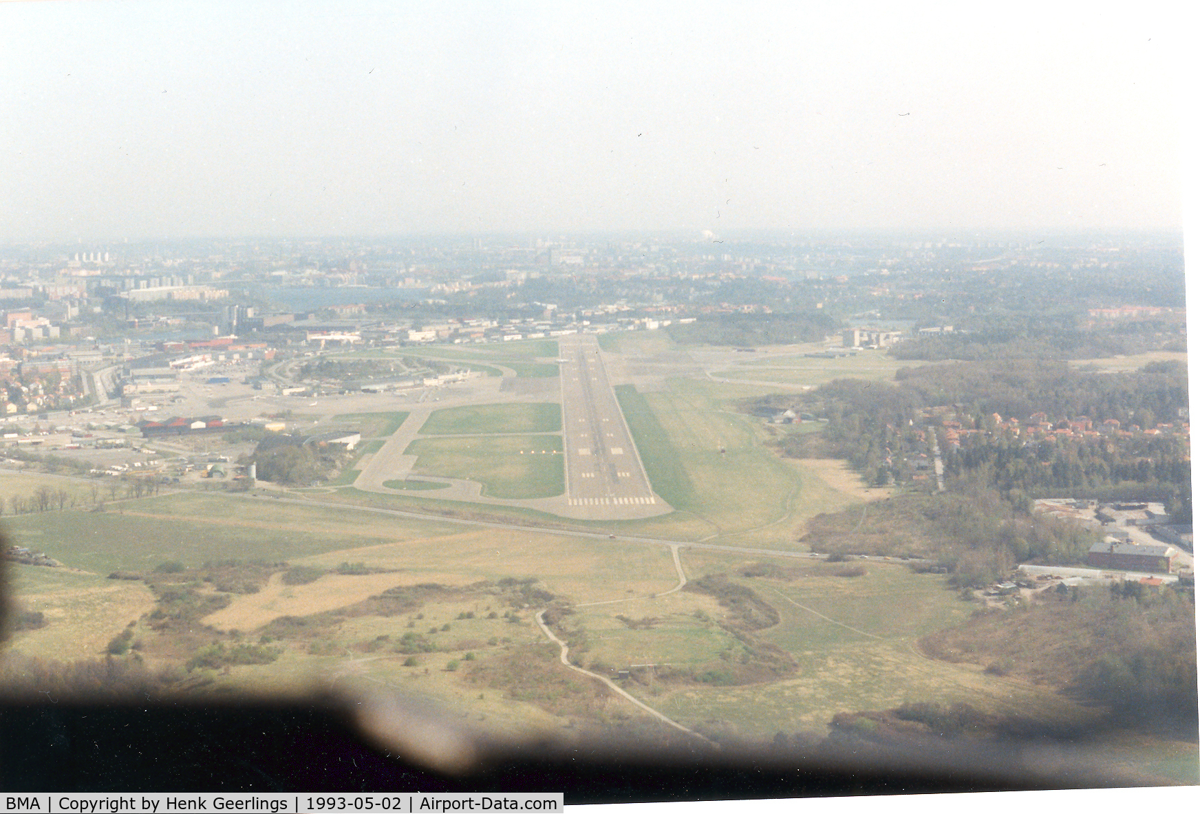 Stockholm-Bromma Airport, Stockholm Sweden (BMA) - Bromma Airport , May 1993