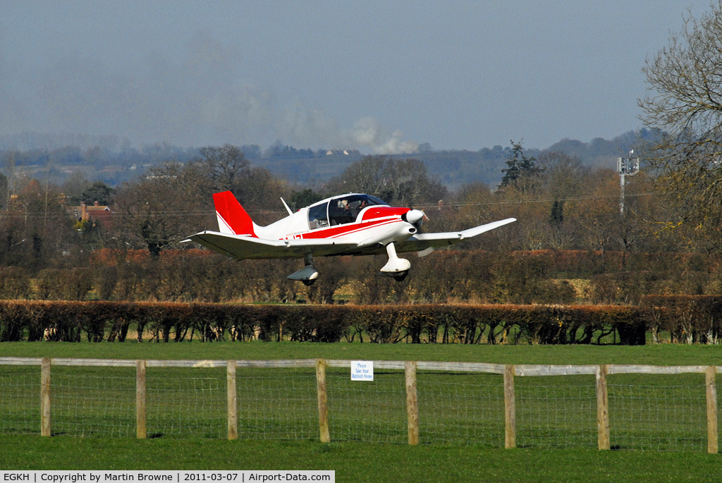 Lashenden/Headcorn Airport, Maidstone, England United Kingdom (EGKH) - LOOKING ACROSS THE RUNWAY 