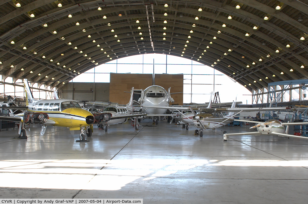 Vancouver International Airport, Vancouver, British Columbia Canada (CYVR) - Overview of the aviation school hangar