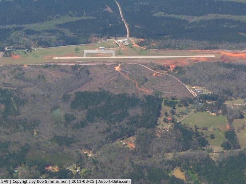 Roosevelt Memorial Airport (5A9) - Looking west from 3000'