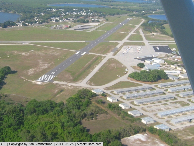 Winter Haven's Gilbert Airport (GIF) - Midfield downwind for RWY 29, looking down RWY 5