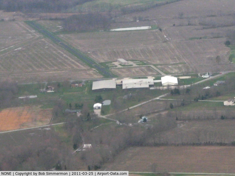NONE Airport - Looking west at an uncharted (closed) paved strip on Rt. 133 near Batavia, Ohio