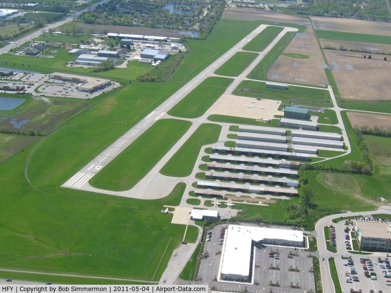 Greenwood Municipal Airport (HFY) - Looking south